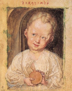 Jesus boy with Globe